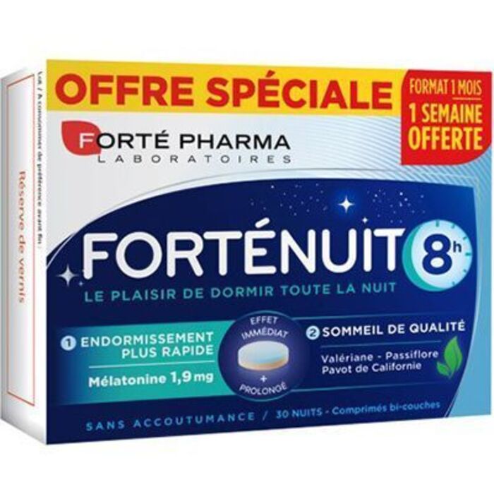 Forte pharma forténuit 8h 30 comprimés Forté pharma-227304