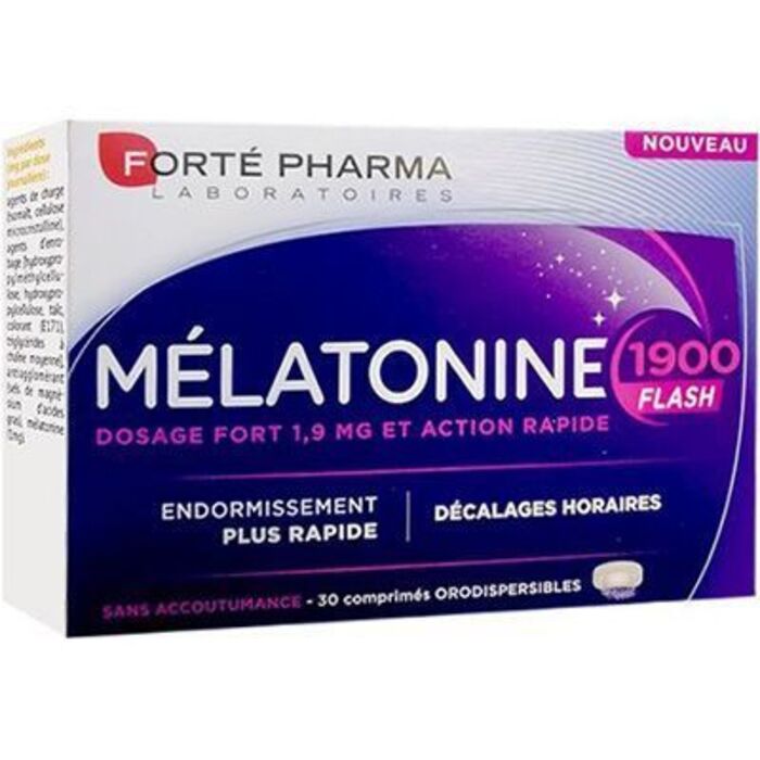 Photo de Forte pharma mélatonine 1900 flash 30 comprimés Forté pharma Forte pharma mélatonine 1900 flash 30 comprimés Forté pharma-221078
