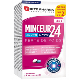 Forte pharma minceur 24 jour nuit 45+ lot de 2 x 28 comprimés - forté pharma -220444