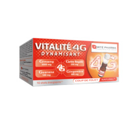 Forte pharma vitalité 4g dynamisant 10 shots énergisants - forté pharma -215341