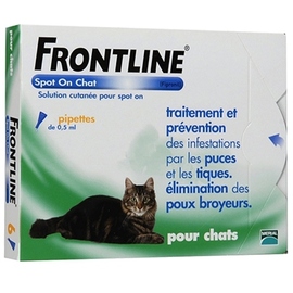 Frontline spot-on chat - 6 pipettes - merial -144209