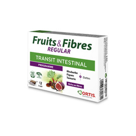 Fruits & fibres regular transit intestinal programme 12 cubes - ortis -225333