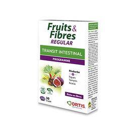 Fruits & Fibres Regular Transit Intestinal Programme 30 comprimés - Ortis -225337