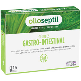Gastro-intestinal 15 gélules - 15.0 unites - aromathérapie - olioseptil -137212