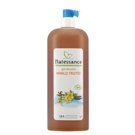 Gel douche vanille fruitée - 1000.0 ml - Hygiene et soin corps - Natessance -137044