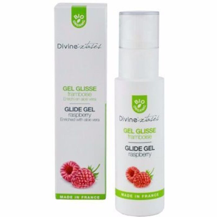 Photo de Gel lubrifiant framboise bio 100ml Divinextases Gel lubrifiant framboise bio 100ml Divinextases-215232