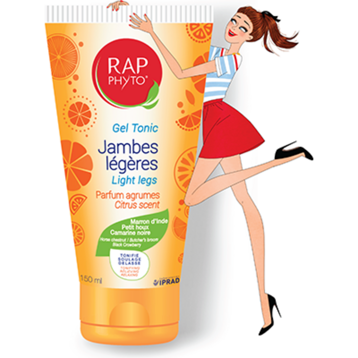 Photo de Gel tonic jambes légères parfum agrumes 150ml Rap phyto Gel tonic jambes légères parfum agrumes 150ml Rap phyto-214136