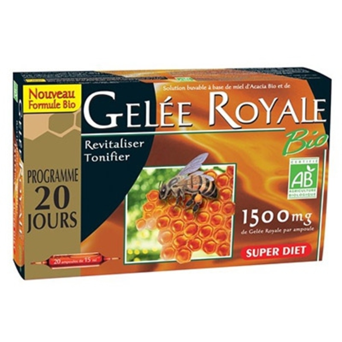 Gelee royale - 20 ampoules Super diet-4571