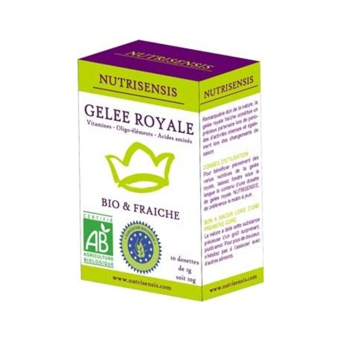 Photo de Gelée royale fraiche bio - 40 dosettes de 1 g Nutrisensis Gelée royale fraiche bio - 40 dosettes de 1 g Nutrisensis-137178