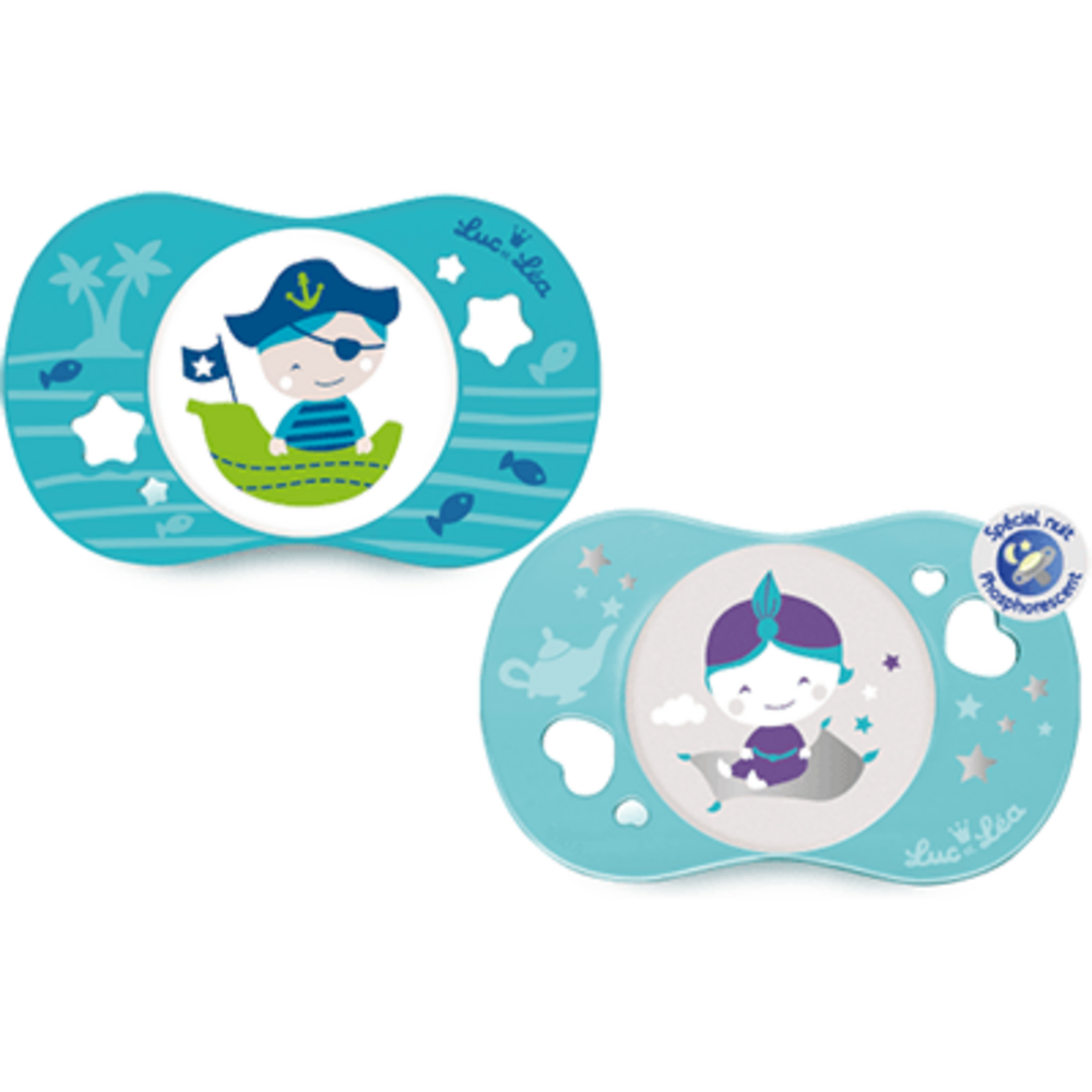Photo de Gilbert luc et léa sucettes silicone 18mois+ bleu x2 Gilbert Gilbert luc et léa sucettes silicone 18mois+ bleu x2 Gilbert-223568
