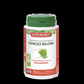 Ginkgo biloba - 90 gélules - 90.0 unites - les gélules de plantes bio - super diet -11099