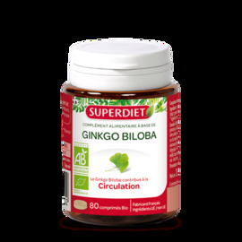 GINKGO BILOBA BIO - 80 comprimés - 80.0 unités - Circulation - Super Diet Circulation et la microcirculation-4482