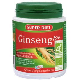 GINSENG PANAX CA MEYER BIO - 150 gélules - 150.0 unités - La gamme vitalité - Super Diet Tonifiant physique et mental-4568