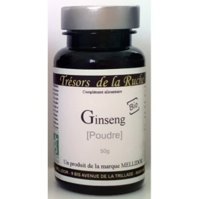 Ginseng rouge panax meyer poudre bio - pot 50 g Royal tonus-140906