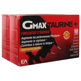 Gmax taurine - lot de 2 x 30 ampoules - ea pharma -203096