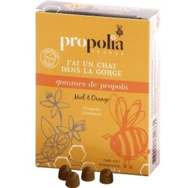 Gommes de propolis miel & orange - sachet 45 g - divers - Propolia / Apimab -137660