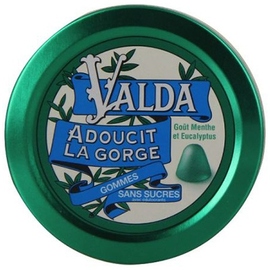 Gommes Menthe Eucalyptus Sans Sucres - 50.0 unites - Confiserie - Valda -139353