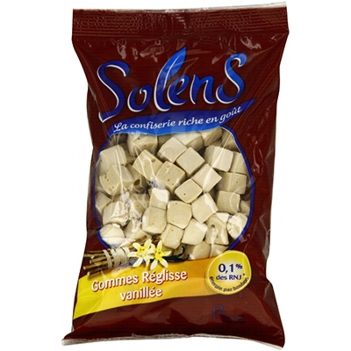 Photo de Gommes réglisse vanillée 100g Solens Gommes réglisse vanillée 100g Solens-4278