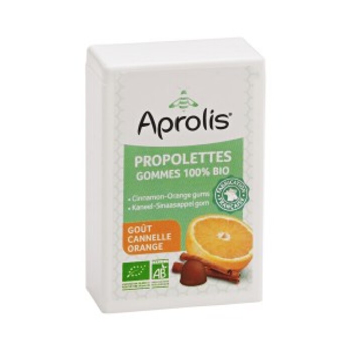 Gommes tendres propolettes propolis, cannelle, orange bio Aprolis-14822