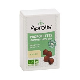 Gommes tendres propolettes propolis nature bio - 50.0 g - hygiène et soin buccal - aprolis -14823