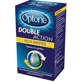 Gouttes double action yeux irrites 10 ml - optone -225287