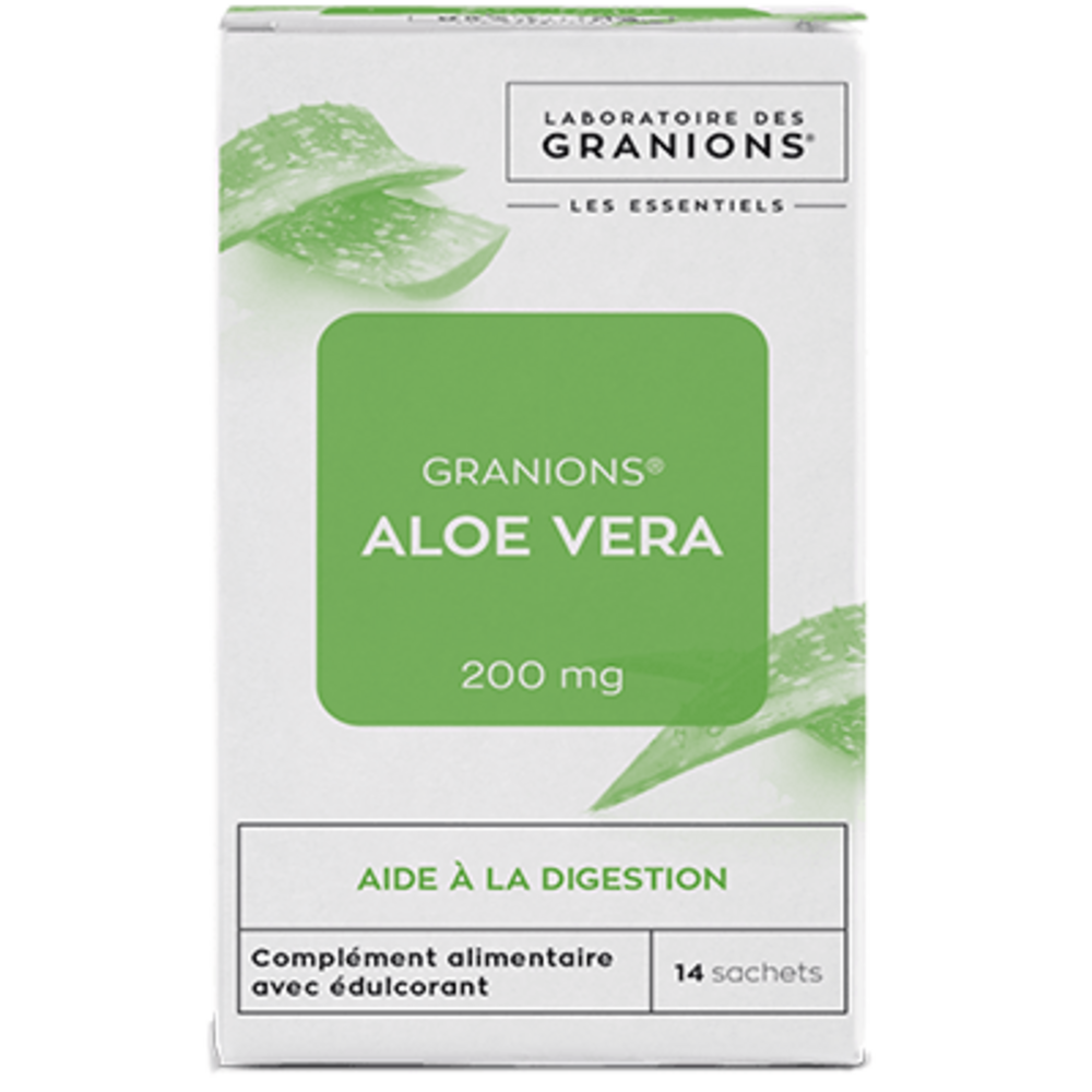 Photo de Granions aloe vera 200mg 14 sachets Granions Granions aloe vera 200mg 14 sachets Granions-223520