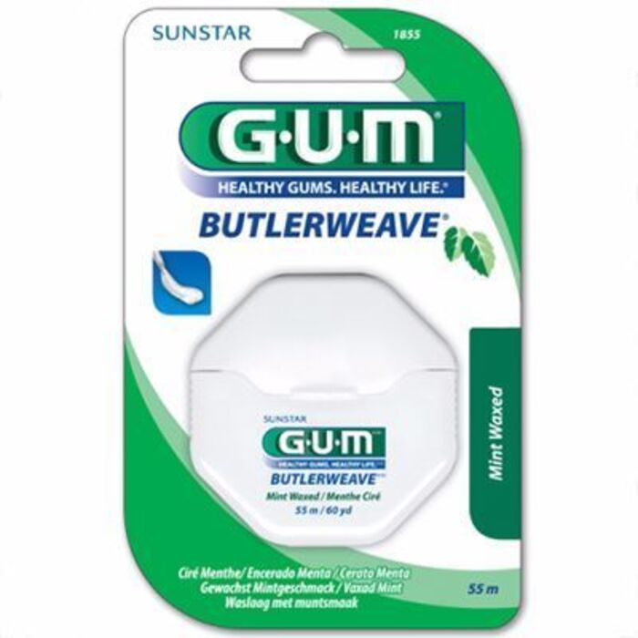 Photo de Gum 1855 butlerweave fil dentaire ciré menthe 55m Gum Gum 1855 butlerweave fil dentaire ciré menthe 55m Gum-144905