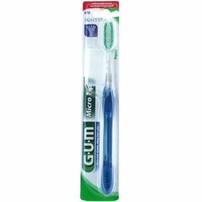 Photo de Gum 470 brosse à dents micro tip souple regular Gum Gum 470 brosse à dents micro tip souple regular Gum-224316