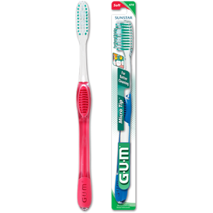 Photo de Gum 475 micro tip brosse à dents extra-souple Gum Gum 475 micro tip brosse à dents extra-souple Gum-190093