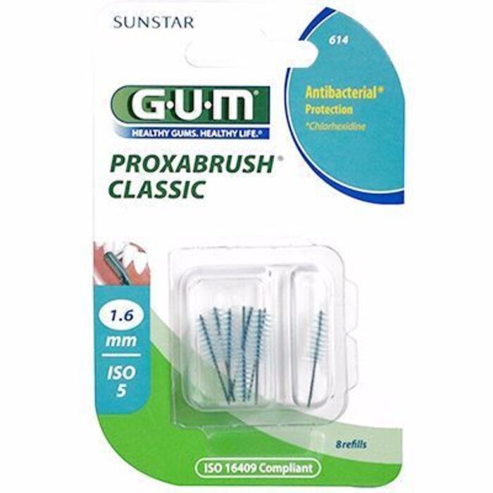 Gum 614 proxabrush classic recharges brossettes interdentaires 1,6mm Gum-207015
