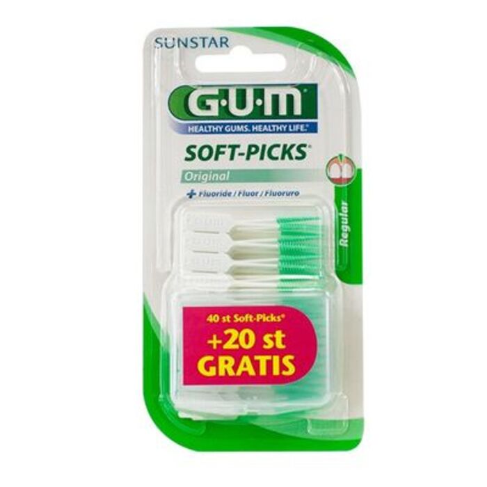 Photo de Gum 632 soft-picks bâtonnet interdentaire fluoré regular x40 Gum Gum 632 soft-picks bâtonnet interdentaire fluoré regular x40 Gum-145703