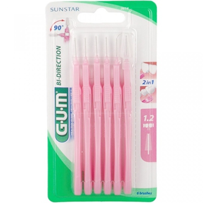 Photo de Gum brossette bi directionnelle fine 2614 x6 Gum Gum brossette bi directionnelle fine 2614 x6 Gum-146022