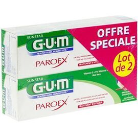 GUM Paroex Traitement d'Attaque Dentifrice Lot de 2 x 75ml - GUM -220279