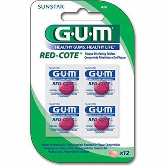 Photo de Gum red-cote révélateur de plaque 12 comprimés Gum Gum red-cote révélateur de plaque 12 comprimés Gum-216426