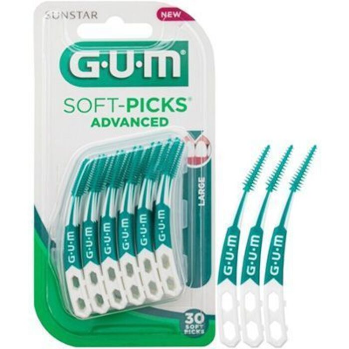 Photo de Gum soft-picks advanced bâtonnet interdentaire large x30 Gum Gum soft-picks advanced bâtonnet interdentaire large x30 Gum-219644