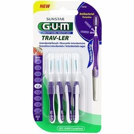 GUM Travler Brossettes Interdentaires 1512 1,2mm x4 - GUM -145972