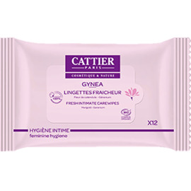 Gynea lingettes intimes bio x12 - cattier -226155