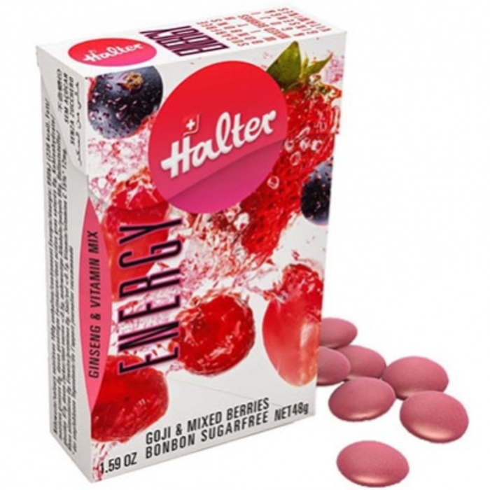 Photo de Halter bonbons energy sans sucre - 48g Halter Halter bonbons energy sans sucre - 48g Halter-202812