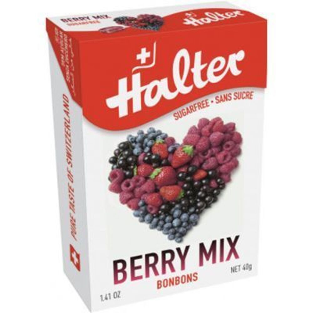 Photo de Halter bonbons fruits rouges sans sucre 40g Halter Halter bonbons fruits rouges sans sucre 40g Halter-226012