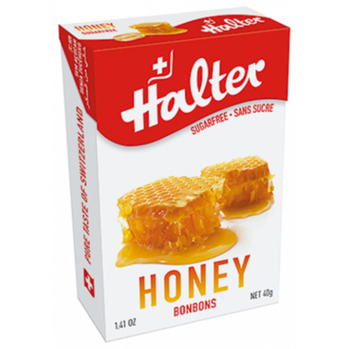 Photo de Halter bonbons miel sans sucre - 40g Halter Halter bonbons miel sans sucre - 40g Halter-197218