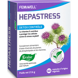 Hepastress detox contrôle 60 capsules - evalar -226244