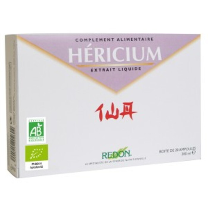 Photo de Hericium bio - boite de 20 ampoules Redon Hericium bio - boite de 20 ampoules Redon-137771