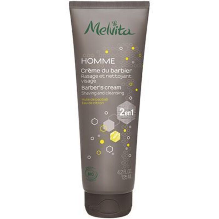Photo de Homme crème du barbier bio 125ml Melvita Homme crème du barbier bio 125ml Melvita-219724