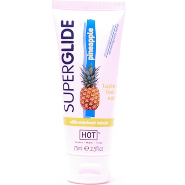 Photo de Hot superglide lubrifiant comestible saveur ananas Hot Hot superglide lubrifiant comestible saveur ananas Hot-212594