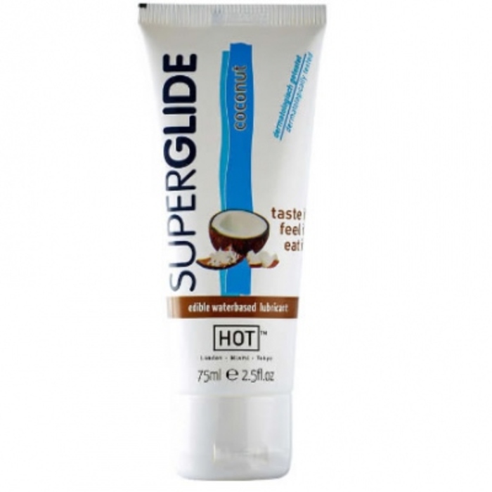 Photo de Hot superglide lubrifiant comestible saveur coco Hot Hot superglide lubrifiant comestible saveur coco Hot-212595