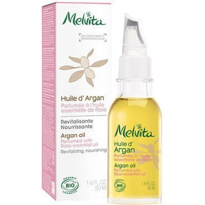 Photo de Huile d'argan parfumée à l'huile essentielle de rose 50ml Melvita Huile d'argan parfumée à l'huile essentielle de rose 50ml Melvita-229044