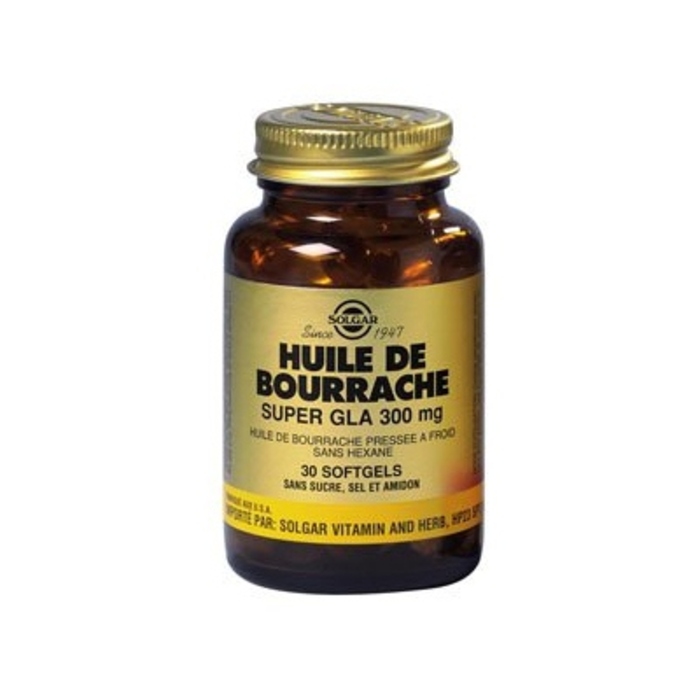 Photo de Huile de bourrache - 30 softgels Solgar Huile de bourrache - 30 softgels Solgar-141379