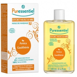 Huile de massage BIO** Effort Musculaire - Arnica - Gaulthérie - 100.0 ml - articulations & muscles - Puressentiel ARNICA - GAULTHÉRIE-13335