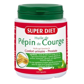 Huile de pépin de courge - 120 capsules - 120.0 unites - les super nutriments - super diet Confort urinaire des hommes-4475