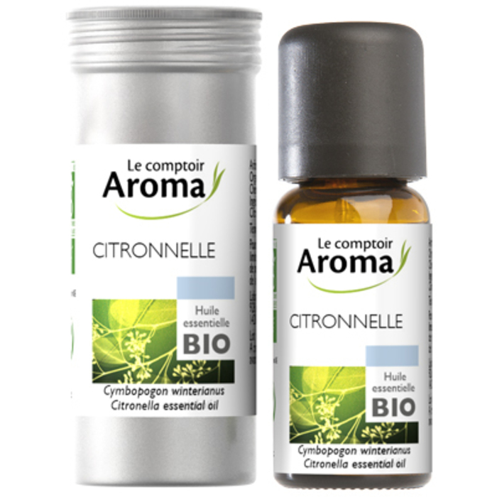 Photo de Huile essentielle bio citronnelle 10ml Le comptoir aroma Huile essentielle bio citronnelle 10ml Le comptoir aroma-221997